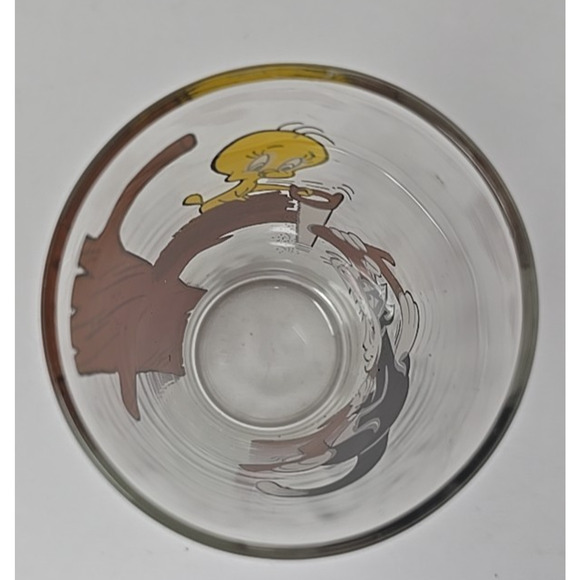 1976 Warner Bros Inc Looney Tunes Pepsi Glass - Sylvester & Tweedy U301 - Picture 7 of 8